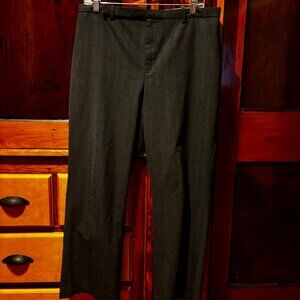 Vintage GAP Dark Gray Cropped Stretch Pinstripe Pants Size 12